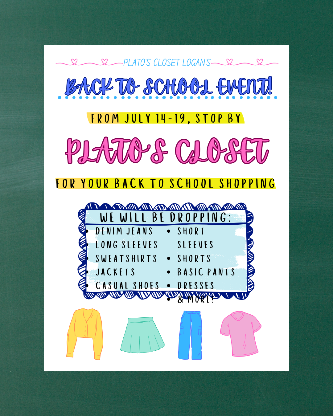 Back To School Event!